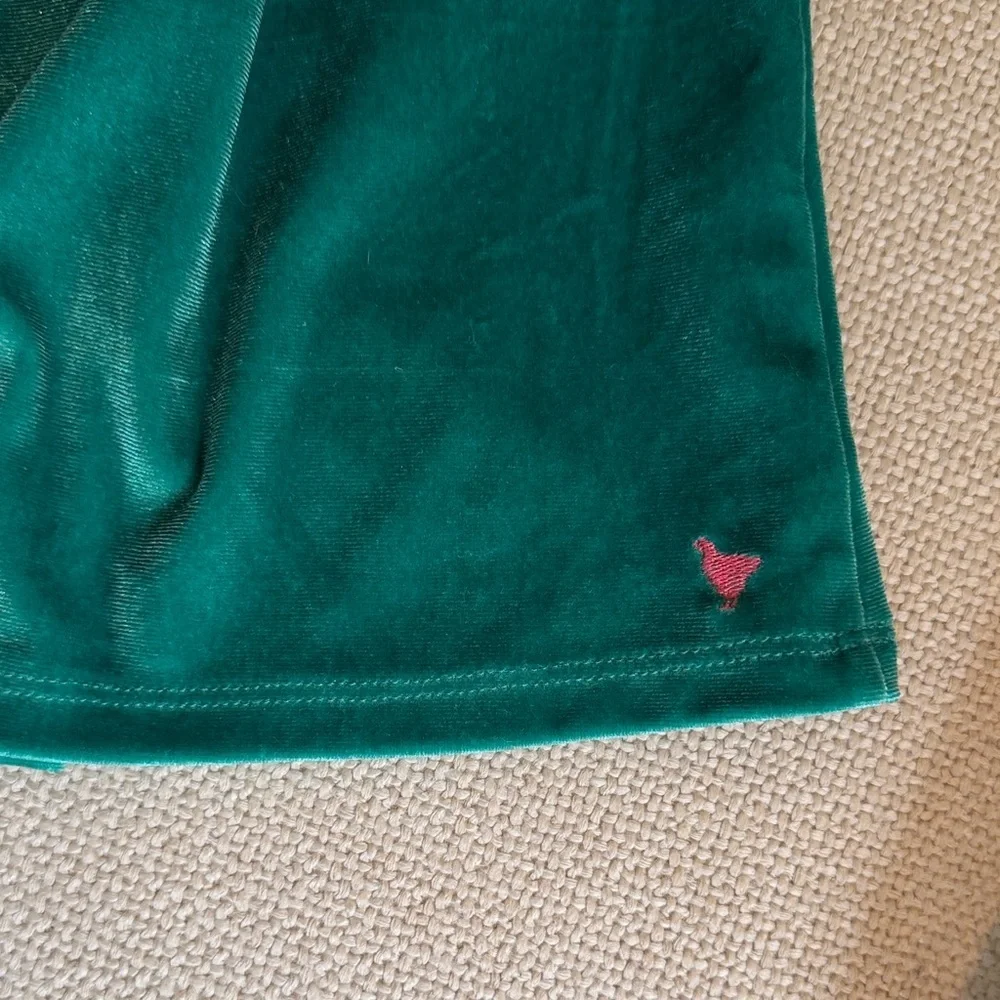 Pink Chicken Green Long Sleeve Velour Steph Dress 3Y